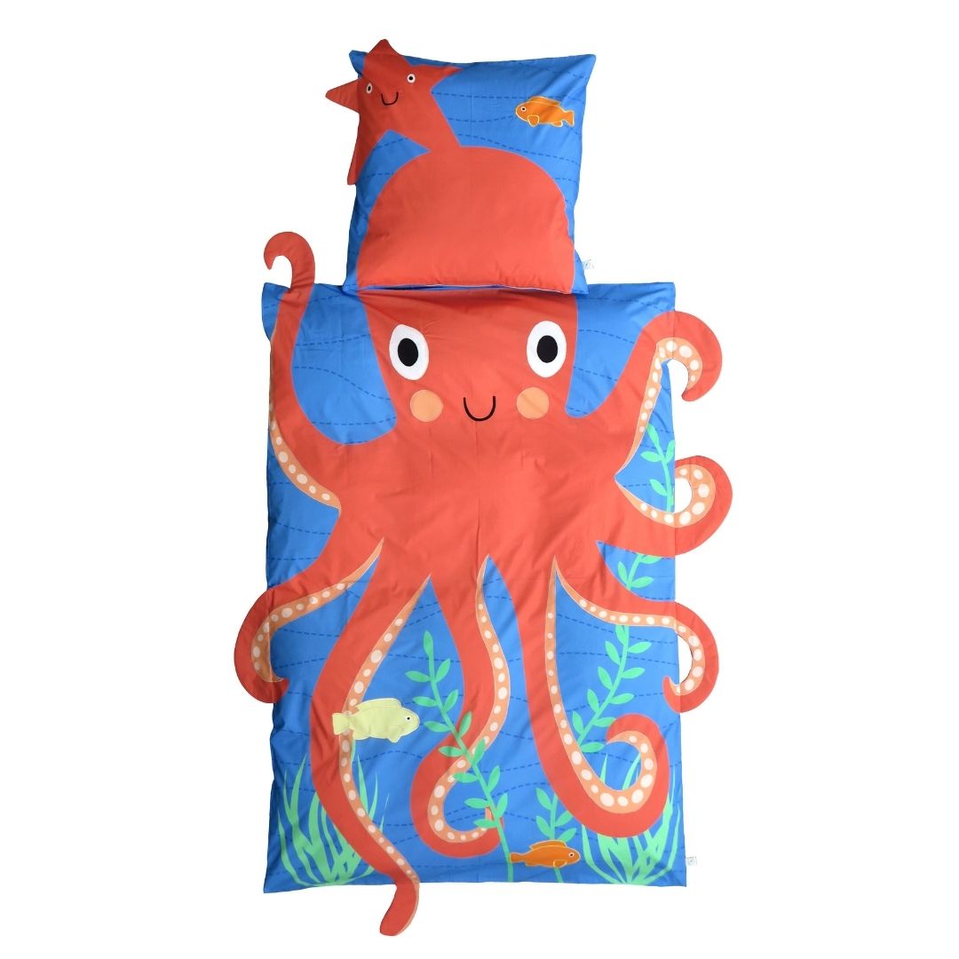 Organic bed linen - octopus