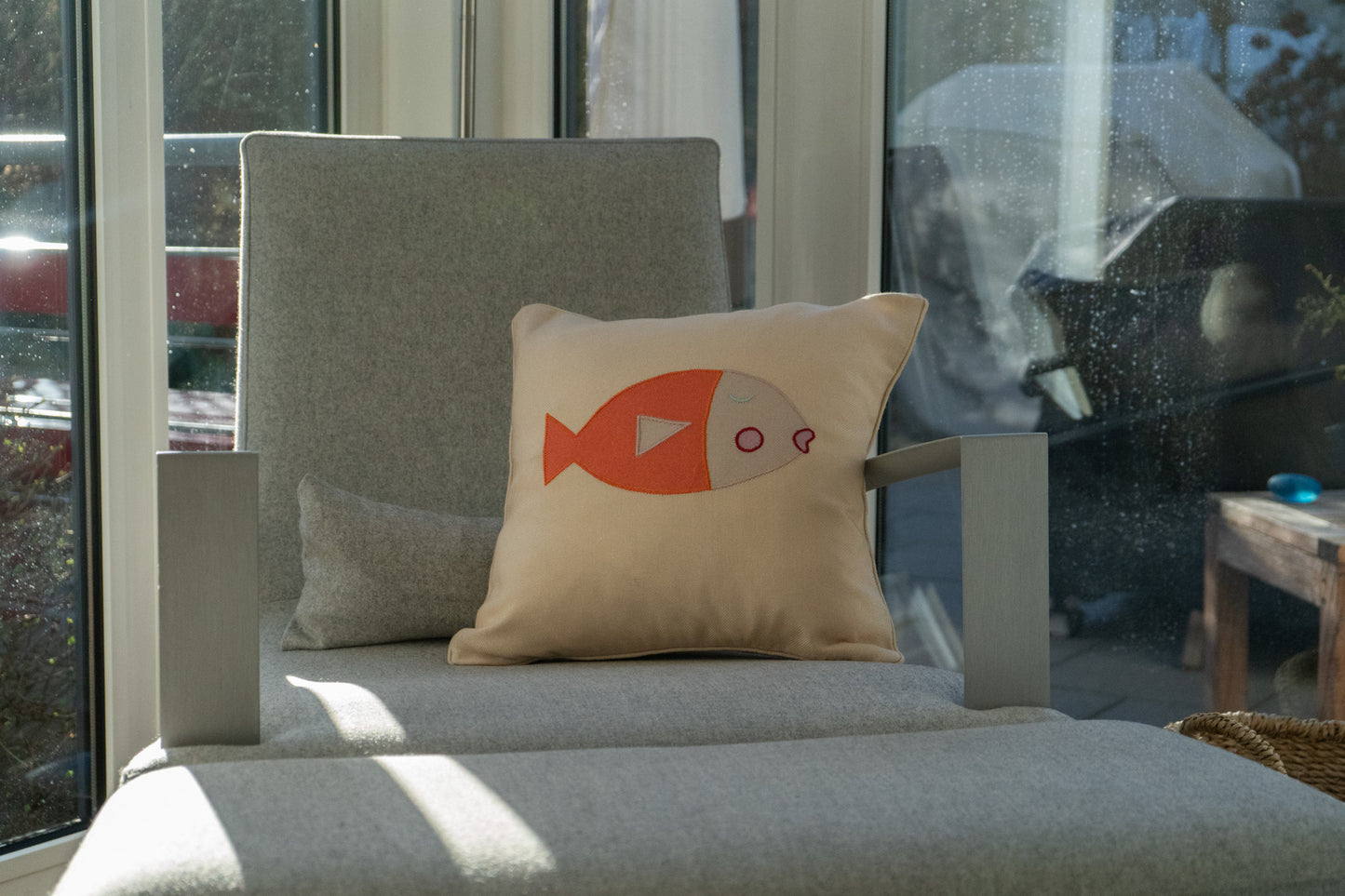Cushion fish motif