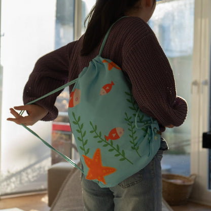 Backpack fish recycled