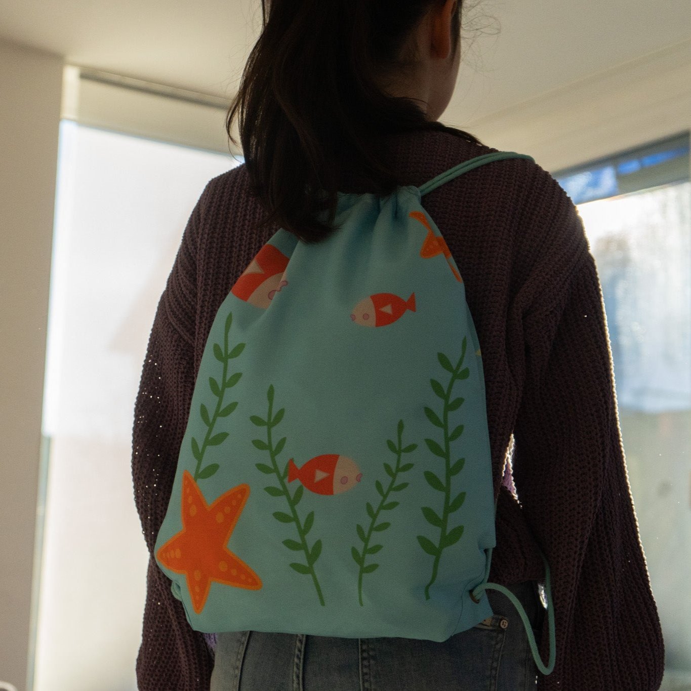 Backpack fish recycled